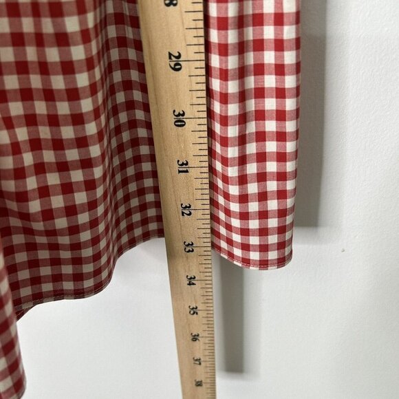 NEW Kate Spade Tiered Vineyard Dress Womens Size 2 Red Gingham - Picture 11 of 14